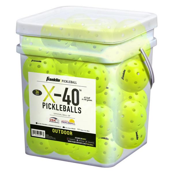 Franklin Sports X-40 Outdoor Pickleball - 36 Pack