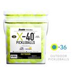 Franklin Sports X-40 Outdoor Pickleball - 36 Pack - Thumbnail 2 of 9