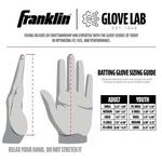 Adult Franklin Sports MLB Powerstrap HI-Lite Baseball Batting Gloves - Thumbnail 4 of 5