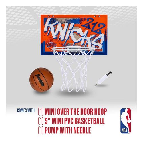 Franklin Sports NBA New York Knicks Over the Door Basketball Hoop - Primary Image