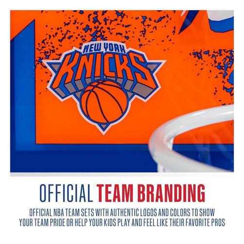 Franklin Sports NBA New York Knicks Over the Door Basketball Hoop - Primary Image
