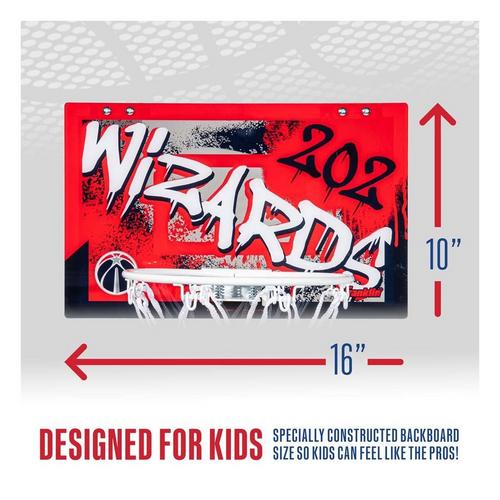 Franklin Sports NBA Washington Wizards Over the Door Basketball Hoop - Primary Image