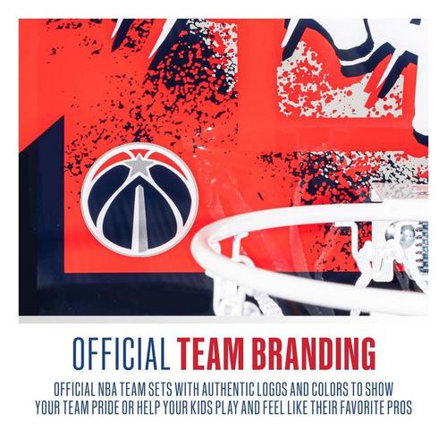 Franklin Sports NBA Washington Wizards Over the Door Basketball Hoop - Primary Image