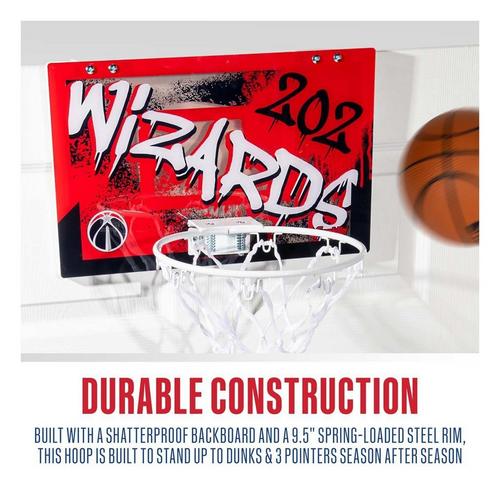Franklin Sports NBA Washington Wizards Over the Door Basketball Hoop - Primary Image