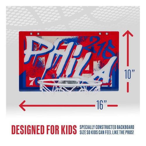 Franklin Sports NBA Philadelphia 76ers Over the Door Basketball Hoop - Primary Image