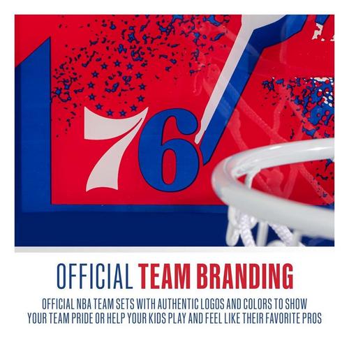 Franklin Sports NBA Philadelphia 76ers Over the Door Basketball Hoop - Primary Image