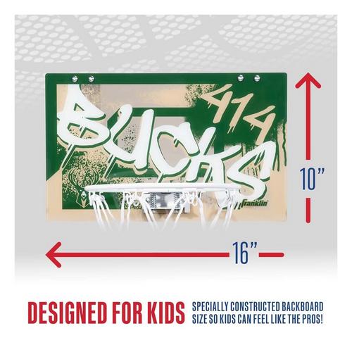 Franklin Sports NBA Milwaukee Bucks Over-The-Door-Hoop - Primary Image
