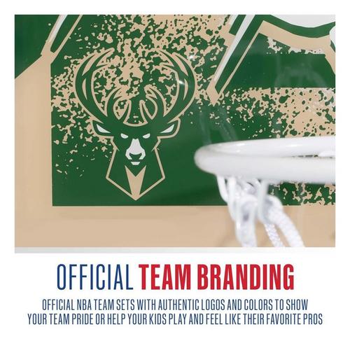 Franklin Sports NBA Milwaukee Bucks Over-The-Door-Hoop - Primary Image