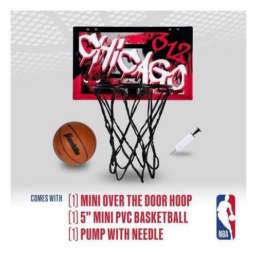 Franklin Sports NBA Chicago Bulls Over the Door Basketball Hoop - Primary Image