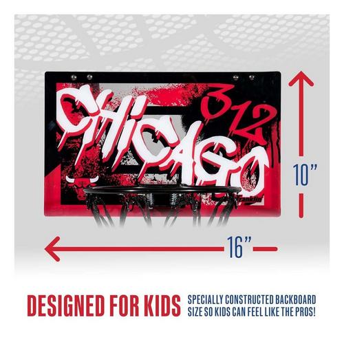 Franklin Sports NBA Chicago Bulls Over the Door Basketball Hoop - Primary Image