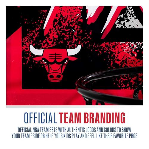 Franklin Sports NBA Chicago Bulls Over the Door Basketball Hoop - Primary Image