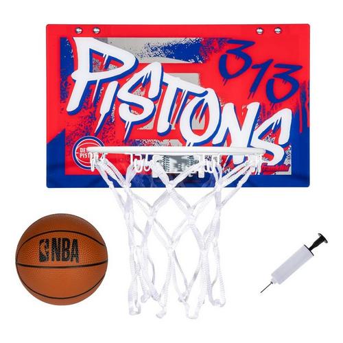 Franklin Sports NBA Detroit Pistons Over the Door Basketball Hoop - Primary Image