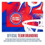 Franklin Sports NBA Detroit Pistons Over the Door Basketball Hoop - Thumbnail 6 of 7