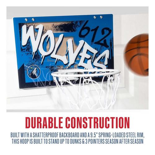 Franklin Sports NBA Minnesota Timberwolves Over-The-Door-Hoop - Primary Image