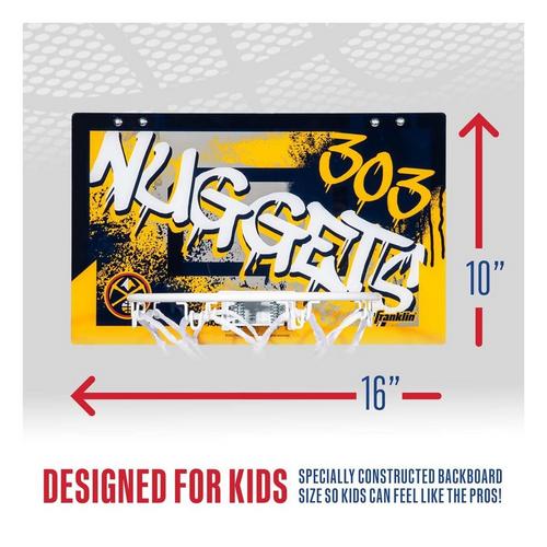 Franklin Sports NBA Denver Nuggets Over-The-Door-Hoop - Primary Image