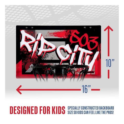 Franklin Sports NBA Portland Trail Blazers Over the Door Basketball Hoop - Primary Image