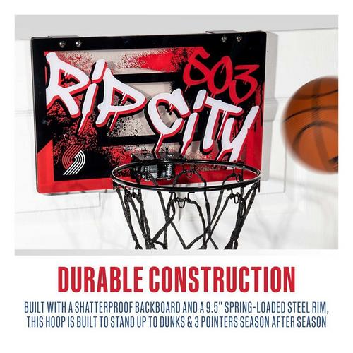 Franklin Sports NBA Portland Trail Blazers Over the Door Basketball Hoop - Primary Image