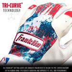 Youth Franklin Sports MLB Grow 2 Pro Baseball Batting Gloves - Thumbnail 2 of 7