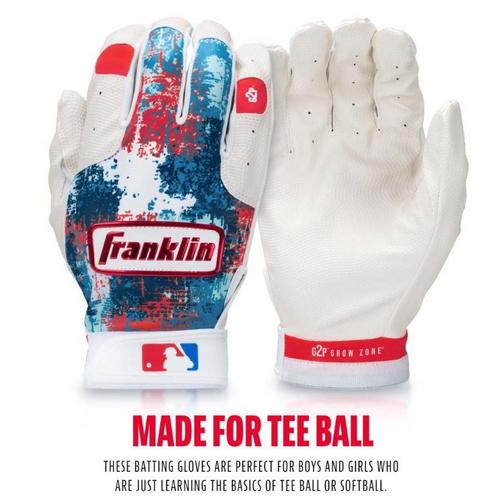 Youth Franklin Sports MLB Grow 2 Pro Baseball Batting Gloves - Primary Image