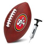Franklin Sports NFL San Francisco 49ers Youth Junior Size Football - Thumbnail 1 of 6