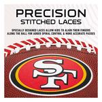 Franklin Sports NFL San Francisco 49ers Youth Junior Size Football - Thumbnail 4 of 6