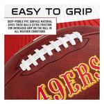 Franklin Sports NFL San Francisco 49ers Youth Junior Size Football - Thumbnail 5 of 6