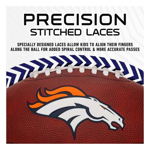 Franklin Sports NFL Denver Broncos Youth Junior Size Football - Primary Image