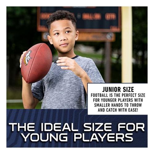 Franklin Sports NFL Denver Broncos Youth Junior Size Football - Primary Image