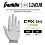 Youth Franklin CFX PRT Protective Baserunning Sliding Glove - Thumbnail 8 of 11