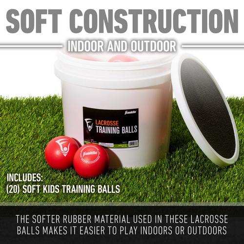 Franklin Sports Soft Training Lacrosse Ball Bucket - Primary Image