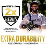 Adult Franklin Sports MLB Powerstrap Infinite Series Baseball Batting Gloves - Thumbnail 11 of 32