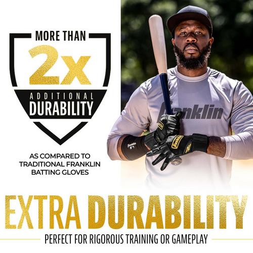 Adult Franklin Sports MLB Powerstrap Infinite Series Baseball Batting Gloves - Primary Image