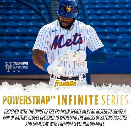 Adult Franklin Sports MLB Powerstrap Infinite Series Baseball Batting Gloves - Primary Image