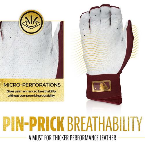 Adult Franklin Sports MLB Powerstrap Infinite Series Baseball Batting Gloves - Primary Image