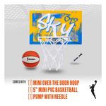 Franklin Sports WNBA Chicago Sky Over the Door Basketball Hoop - Thumbnail 2 of 16