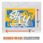 Franklin Sports WNBA Chicago Sky Over the Door Basketball Hoop - Thumbnail 4 of 16