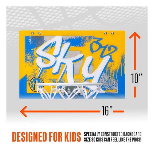Franklin Sports WNBA Chicago Sky Over the Door Basketball Hoop - Primary Image