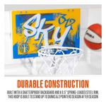 Franklin Sports WNBA Chicago Sky Over the Door Basketball Hoop - Thumbnail 7 of 16