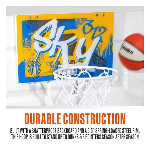 Franklin Sports WNBA Chicago Sky Over the Door Basketball Hoop - Primary Image