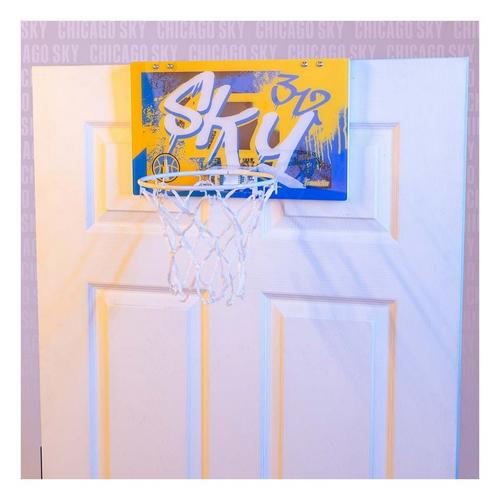 Franklin Sports WNBA Chicago Sky Over the Door Basketball Hoop - Primary Image