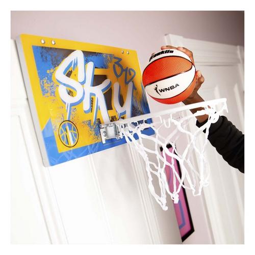 Franklin Sports WNBA Chicago Sky Over the Door Basketball Hoop - Primary Image
