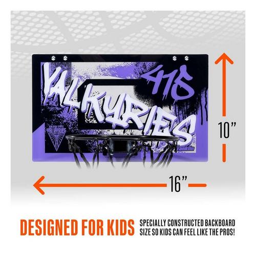 Franklin Sports WNBA Golden State Valkyries Over the Door Basketball Hoop - Primary Image
