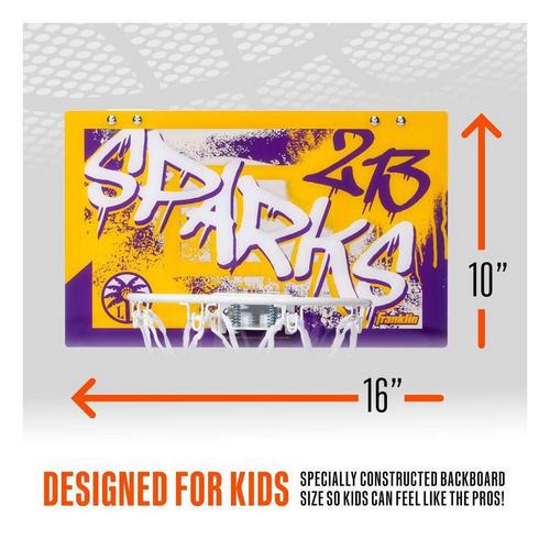 Franklin Sports WNBA LA Sparks Over the Door Basketball Hoop - Primary Image