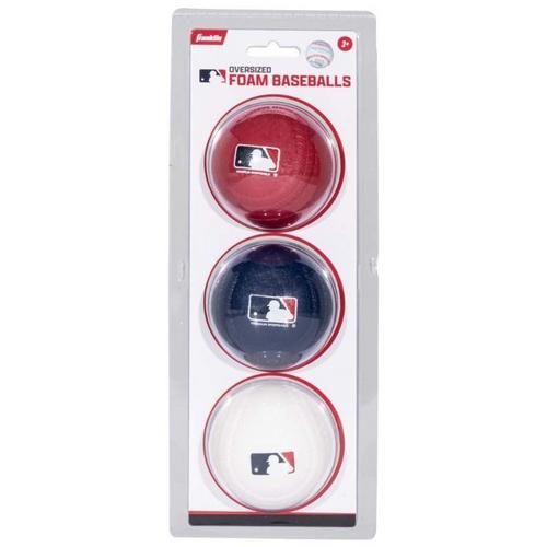 Franklin MLB 70MM Foam Baseball - 3 Pack - Primary Image