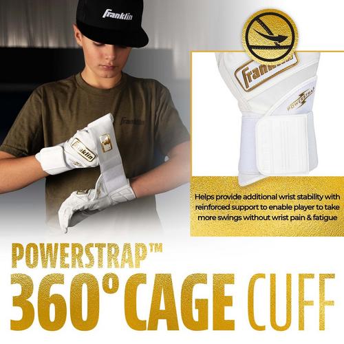 Youth Franklin Sports MLB Powerstrap Infinite Series Baseball Batting Gloves - Primary Image