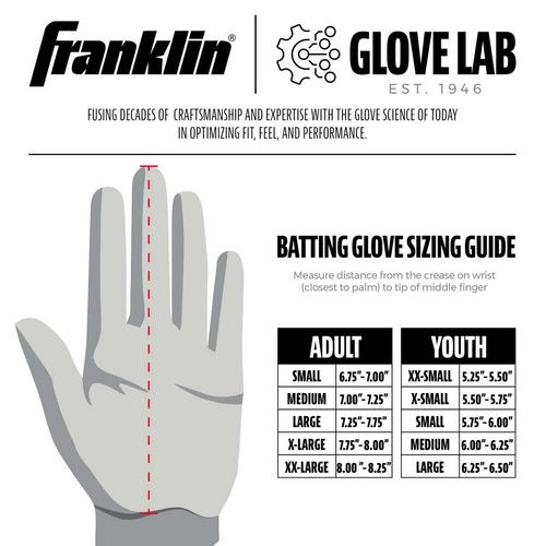 Youth Franklin Sports MLB Powerstrap Infinite Series Baseball Batting Gloves - Primary Image