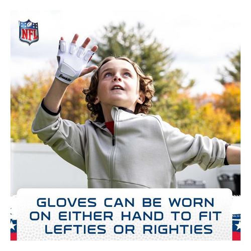 Franklin Sports NFL Sticky Fingers Football + Receiver Gloves Set - Primary Image