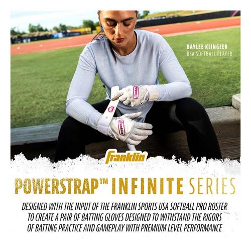 Women's Franklin Powerstrap Infinite Series Softball Batting Gloves - Primary Image