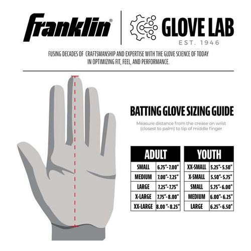 Adult Franklin MLB Pro Classic Baseball Batting Gloves - Primary Image