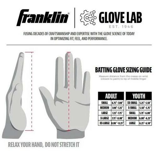 Adult Franklin CFX Pro Chrome Baseball Batting Gloves - Primary Image